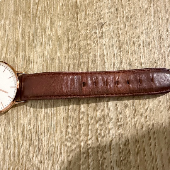 Daniel Wellington Rose Gold and Brown Watch